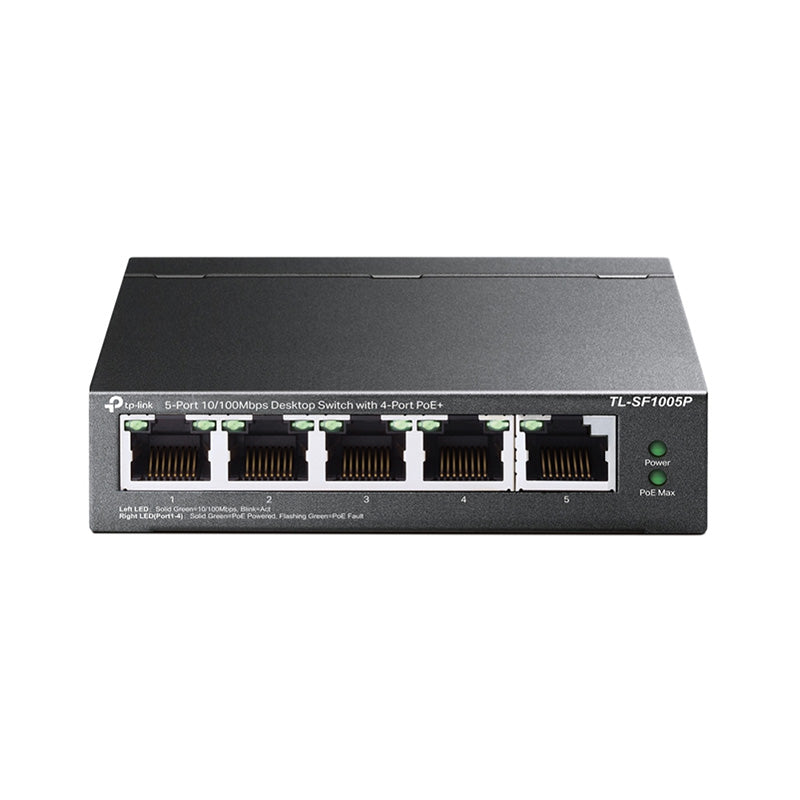 TL-SF1005P TP-Link 5-Port 10/100Mbps Desktop Switch with 4-Port PoE By TP-LINK - Buy Now - AU $46.87 At The Tech Geeks Australia