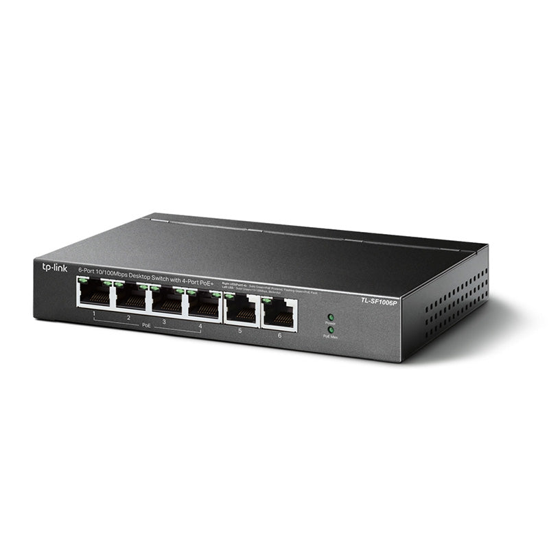 TL-SF1006P TP-Link 6-Port 10/100Mbps Desktop Switch with 4-Port PoE+ By TP-LINK - Buy Now - AU $51.12 At The Tech Geeks Australia