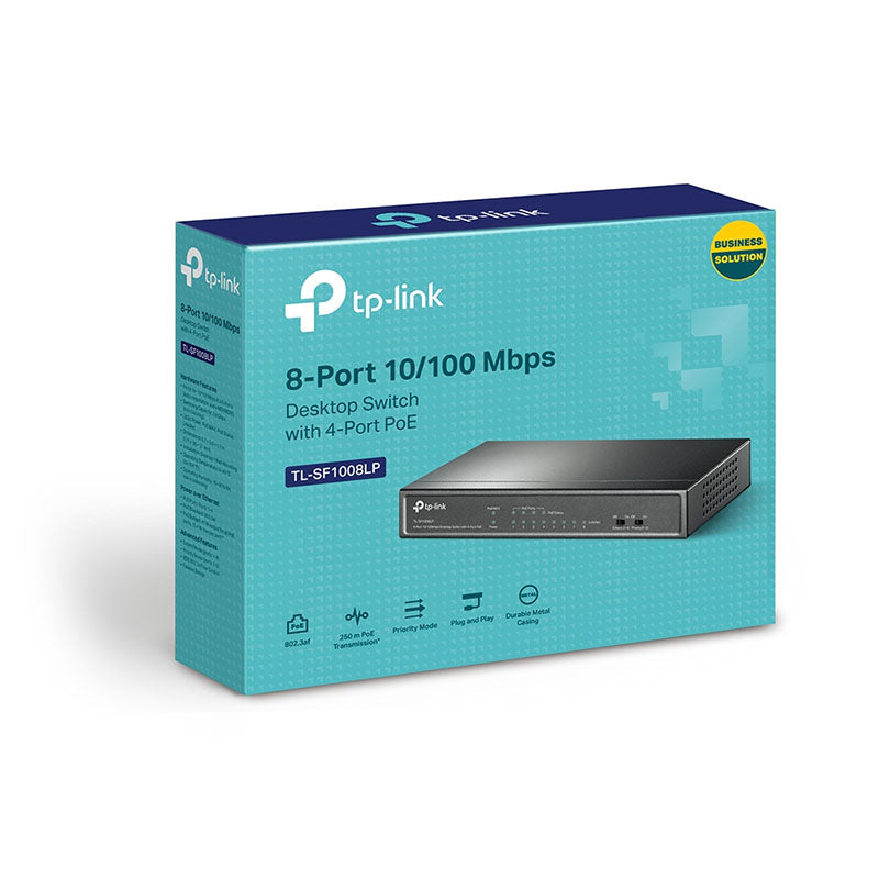TL-SF1008LP TP-Link 8-Port 10/100Mbps Desktop Switch with 4-Port PoE By TP-LINK - Buy Now - AU $51.12 At The Tech Geeks Australia