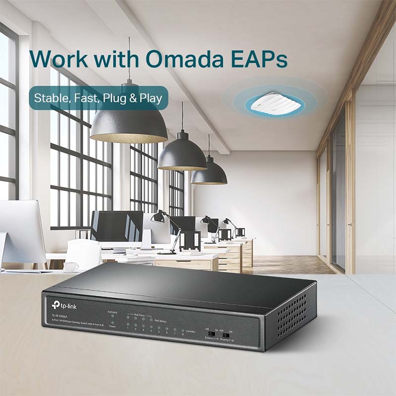 TL-SF1008LP TP-Link 8-Port 10/100Mbps Desktop Switch with 4-Port PoE By TP-LINK - Buy Now - AU $51.12 At The Tech Geeks Australia