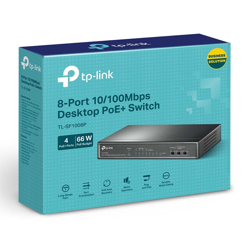 TL-SF1008P TP-Link 8-Port 10/100Mbps Desktop Switch 4-Port PoE By TP-LINK - Buy Now - AU $59.84 At The Tech Geeks Australia
