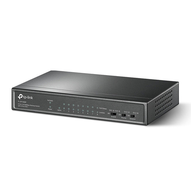 TL-SF1009P TP-Link 9-Port 10/100Mbps Desktop Switch with 8-Port PoE+ By TP-LINK - Buy Now - AU $59.84 At The Tech Geeks Australia