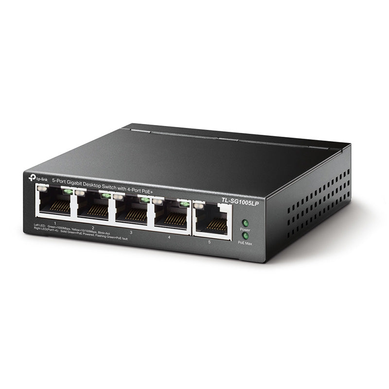 TL-SG1005LP TP-Link 5-Port Gigabit Desktop Switch with 4-Port PoE+ By TP-LINK - Buy Now - AU $59.84 At The Tech Geeks Australia