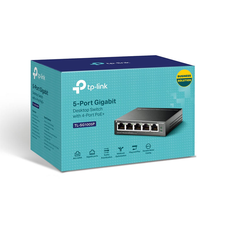 TL-SG1005P TP-Link 5-Port Gigabit Desktop Switch with 4-Port PoE By TP-LINK - Buy Now - AU $68.45 At The Tech Geeks Australia