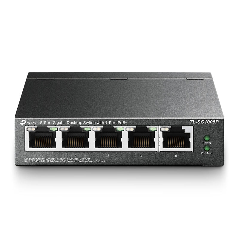 TL-SG1005P TP-Link 5-Port Gigabit Desktop Switch with 4-Port PoE By TP-LINK - Buy Now - AU $68.45 At The Tech Geeks Australia