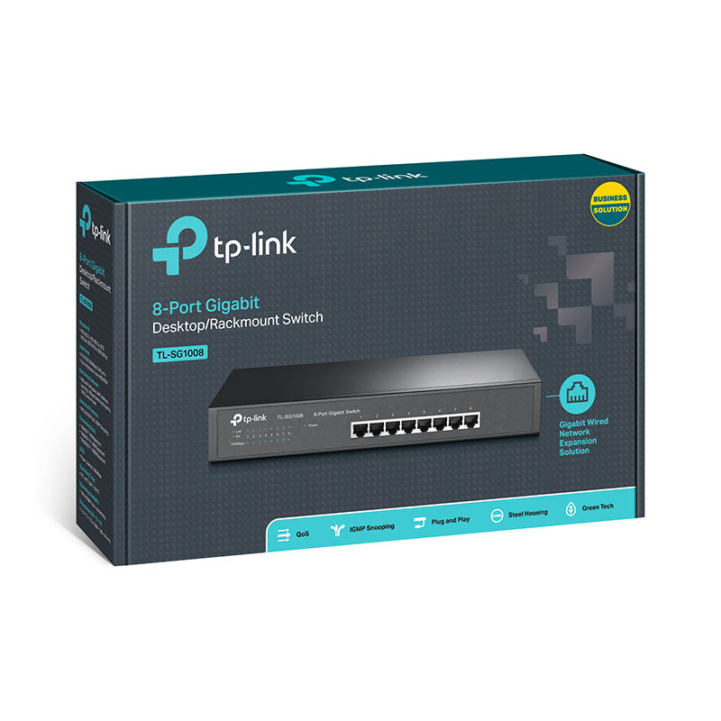 TL-SG1008 TP-Link 8-Port Gigabit Desktop/Rackmount Switch By TP-LINK - Buy Now - AU $68.45 At The Tech Geeks Australia