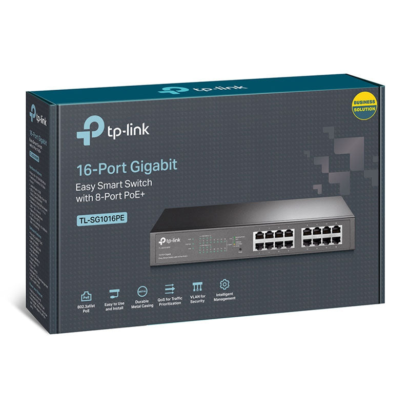 TL-SG1016PE TP-Link 16-Port Gigabit Easy Smart Switch with 8-Port PoE+ By TP-LINK - Buy Now - AU $172.55 At The Tech Geeks Australia