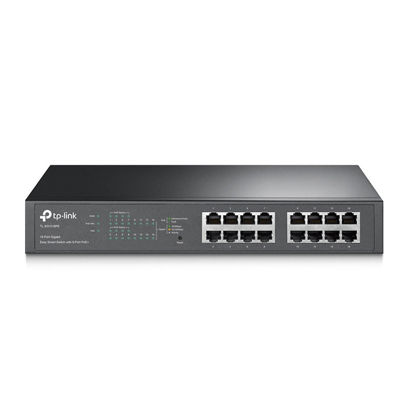 TL-SG1016PE TP-Link 16-Port Gigabit Easy Smart Switch with 8-Port PoE+ By TP-LINK - Buy Now - AU $172.55 At The Tech Geeks Australia