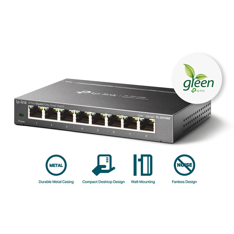 TL-SG108E TP-Link 8-Port Gigabit Unmanaged Pro Switch By TP-LINK - Buy Now - AU $59.84 At The Tech Geeks Australia