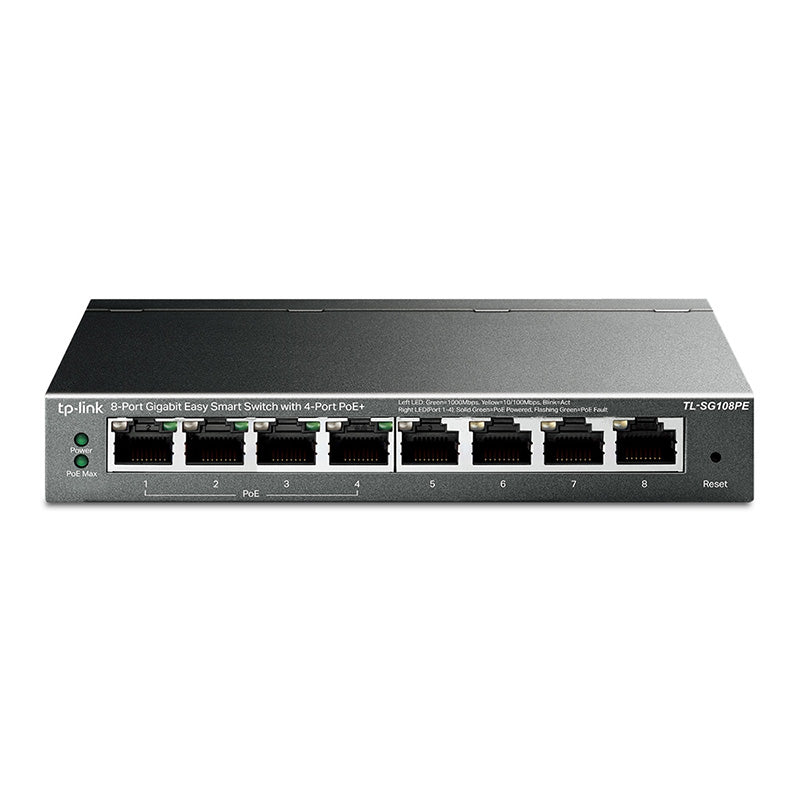 TL-SG108PE TP-Link 8-Port Gigabit Easy Smart Switch with 4-Port PoE+ By TP-LINK - Buy Now - AU $85.89 At The Tech Geeks Australia