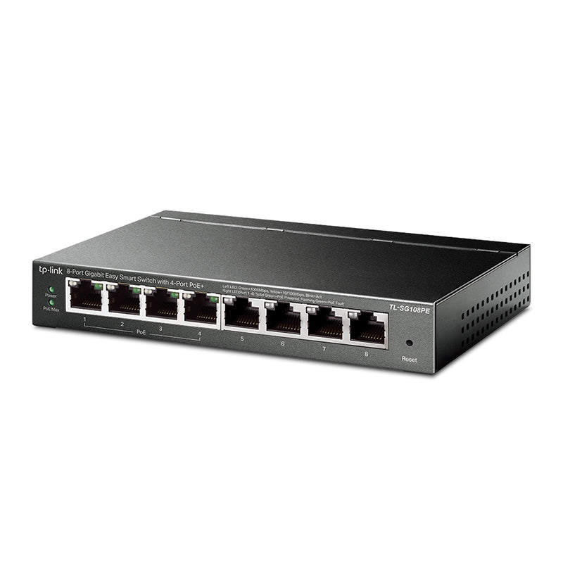 TL-SG108PE TP-Link 8-Port Gigabit Easy Smart Switch with 4-Port PoE+ By TP-LINK - Buy Now - AU $85.89 At The Tech Geeks Australia
