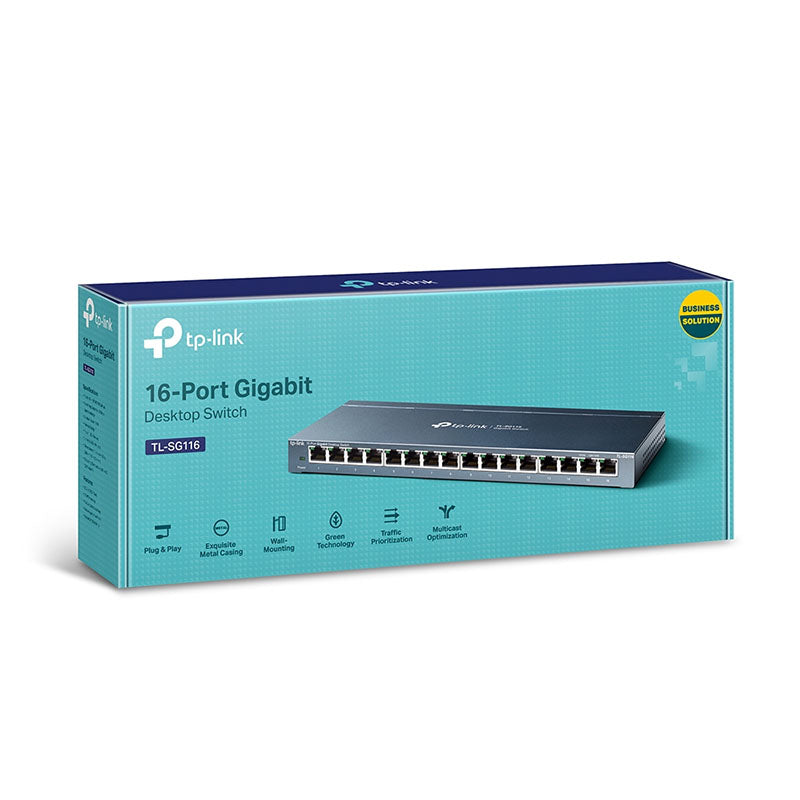 TL-SG116 TP-Link 16-Port Gigabit Desktop Switch By TP-LINK - Buy Now - AU $85.89 At The Tech Geeks Australia