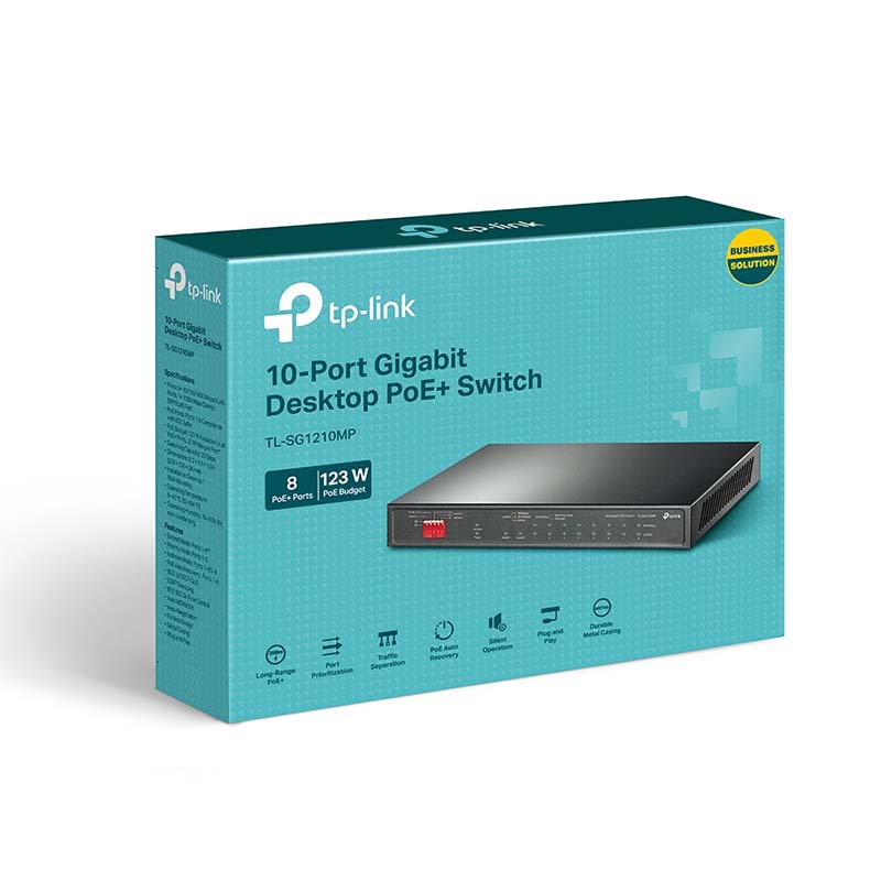 TL-SG1210MP TP-Link 10-Port Gigabit Desktop Switch with 8-Port PoE+ By TP-LINK - Buy Now - AU $146.50 At The Tech Geeks Australia