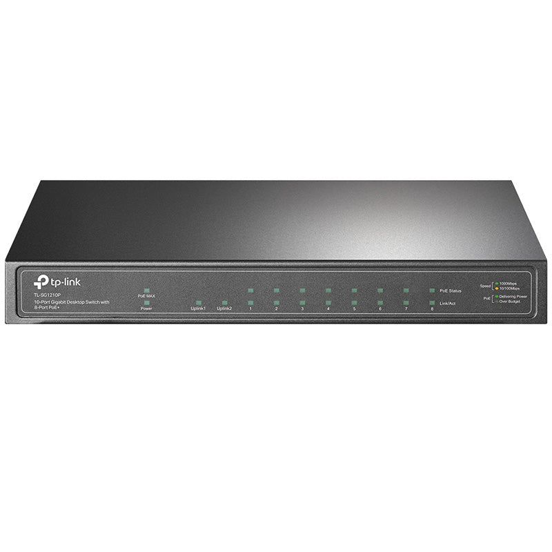 TL-SG1210P TP-Link 10-Port Gigabit Desktop Switch with 8-Port PoE+ By TP-LINK - Buy Now - AU $103.22 At The Tech Geeks Australia