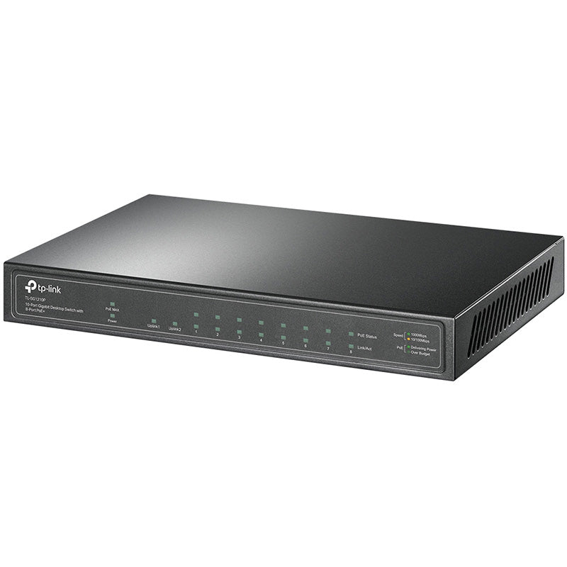 TL-SG1210P TP-Link 10-Port Gigabit Desktop Switch with 8-Port PoE+ By TP-LINK - Buy Now - AU $103.22 At The Tech Geeks Australia