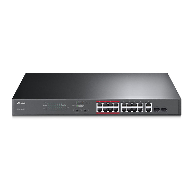 TL-SL1218MP TP-Link 16-Port 10/100Mbps + 2-Port Gigabit Unmanaged PoE Switch By TP-LINK - Buy Now - AU $285.25 At The Tech Geeks Australia
