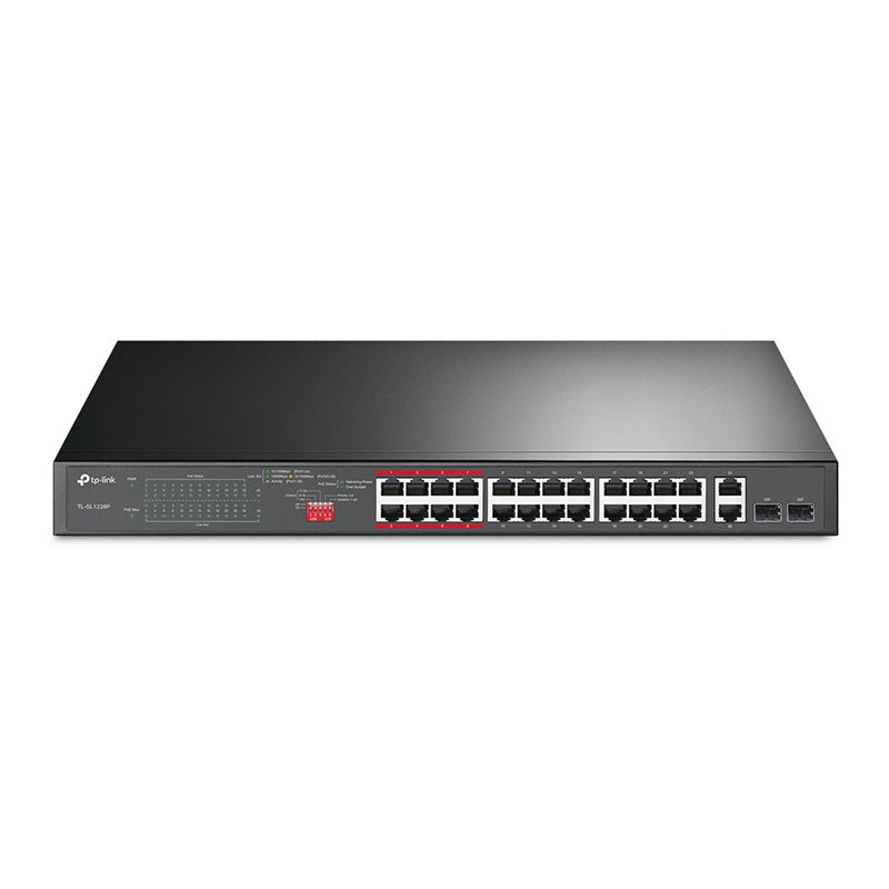 TL-SL1226P TP-Link 24-Port 10/100Mbps + 2-Port Gigabit Unmanaged PoE+ Switch By TP-LINK - Buy Now - AU $293.97 At The Tech Geeks Australia