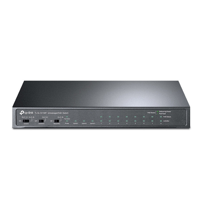 TL-SL1311MP TP-Link 8-Port 10/100Mbps + 3-Port Gigabit Desktop Switch with 8-Port PoE+ By TP-LINK - Buy Now - AU $129.17 At The Tech Geeks Australia