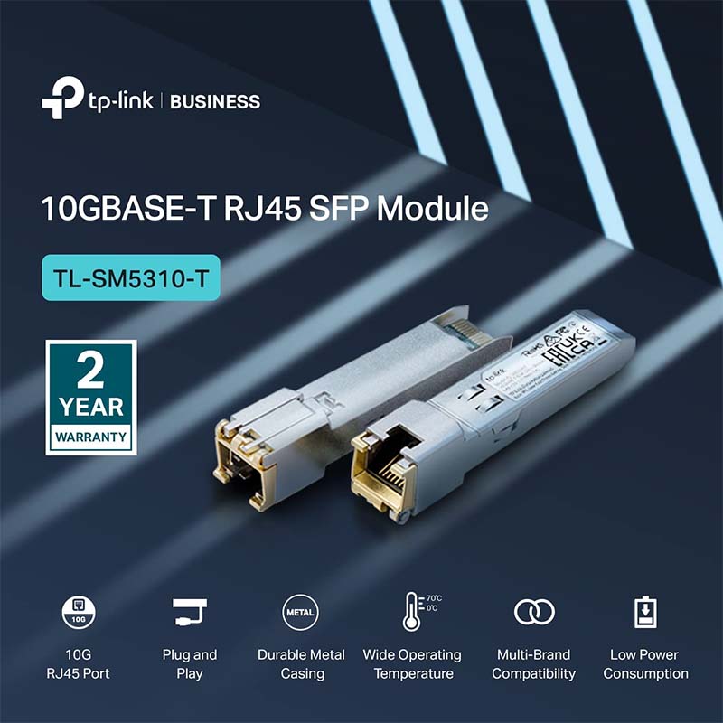 TL-SM5310-T TP-Link 10G BASE-T RJ45 SFP+ Module By TP-LINK - Buy Now - AU $73.37 At The Tech Geeks Australia