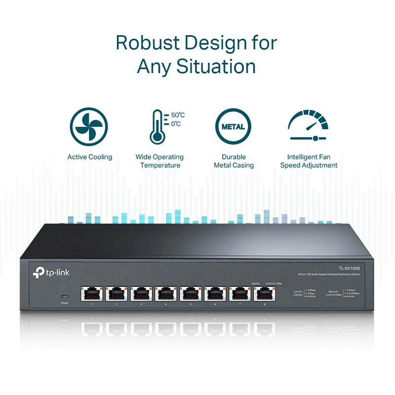 TL-SX1008 TP-Link 8-Port 10G Desktop/Rackmount Switch By TP-LINK - Buy Now - AU $545.33 At The Tech Geeks Australia