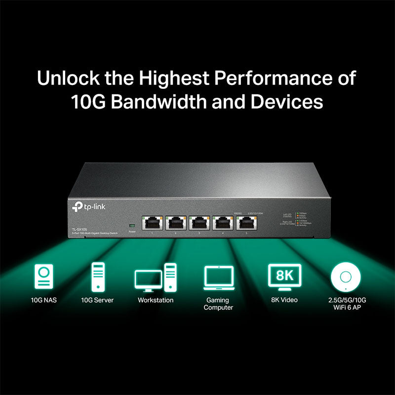 TL-SX105 TP-Link 5-Port 10G Desktop Switch By TP-LINK - Buy Now - AU $389.35 At The Tech Geeks Australia