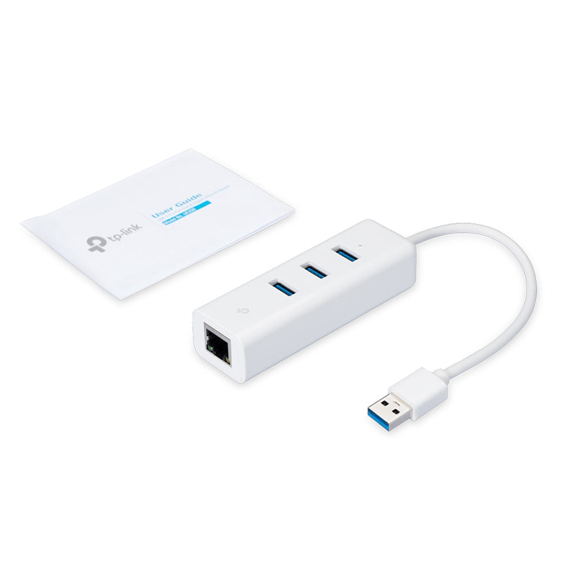 UE330 TP-Link USB 3.0 3-Port Hub & Gigabit Ethernet Adapter 2 in 1 USB Adapter By TP-LINK - Buy Now - AU $36.97 At The Tech Geeks Australia
