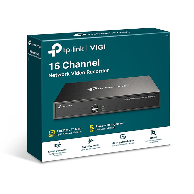 VIGI NVR1016H TP-Link VIGI 16 Channel Network Video Recorder By TP-LINK - Buy Now - AU $125.46 At The Tech Geeks Australia