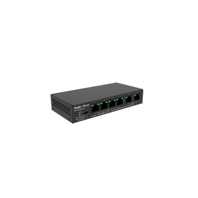 RG-ES106D-P V2 Ruijie Reyee 6 Port 100Mb/s Switch By Ruijie - Buy Now - AU $77 At The Tech Geeks Australia