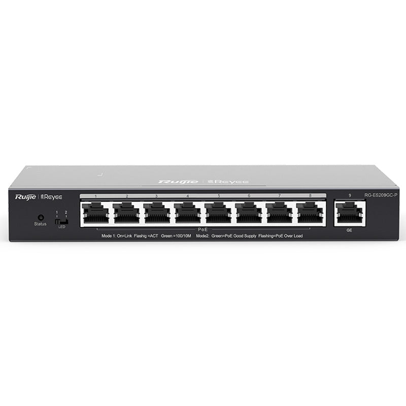 RG-ES209GC-P Ruijie Reyee 9 Port PoE+ Switch By Ruijie - Buy Now - AU $209 At The Tech Geeks Australia