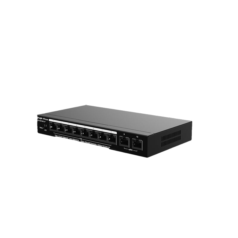RG-ES210GC-LP Ruijie Reyee 10 Port Switch (8 x PoE+) By Ruijie - Buy Now - AU $192 At The Tech Geeks Australia