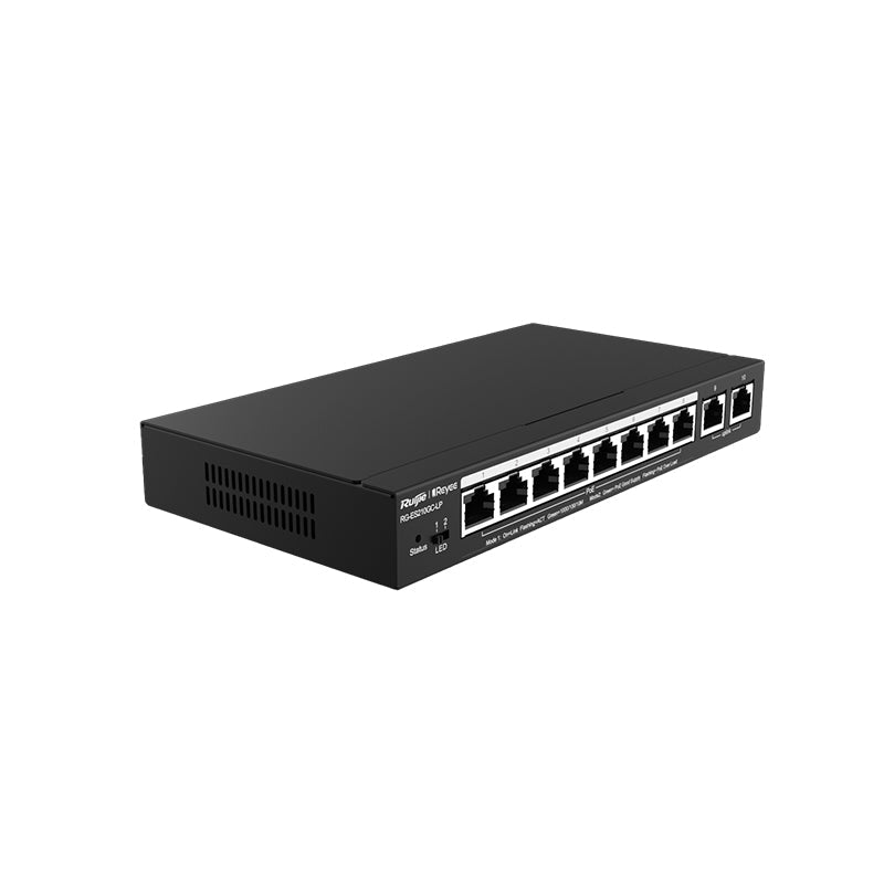 RG-ES210GC-LP Ruijie Reyee 10 Port Switch (8 x PoE+) By Ruijie - Buy Now - AU $192 At The Tech Geeks Australia