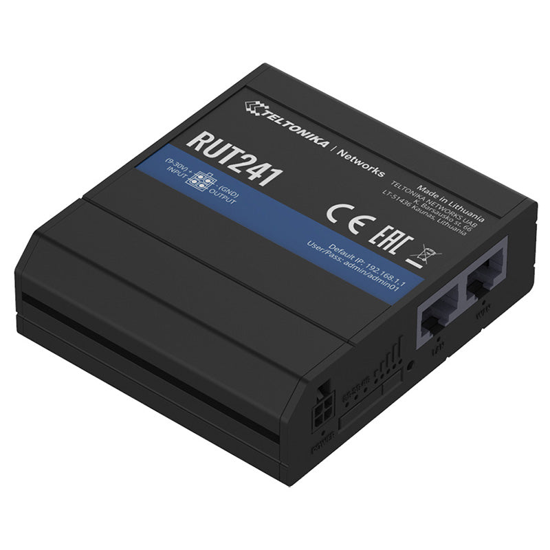 RUT241 Teltonika Industrial 4G/LTE WiFi Router By Teltonika - Buy Now - AU $291.20 At The Tech Geeks Australia