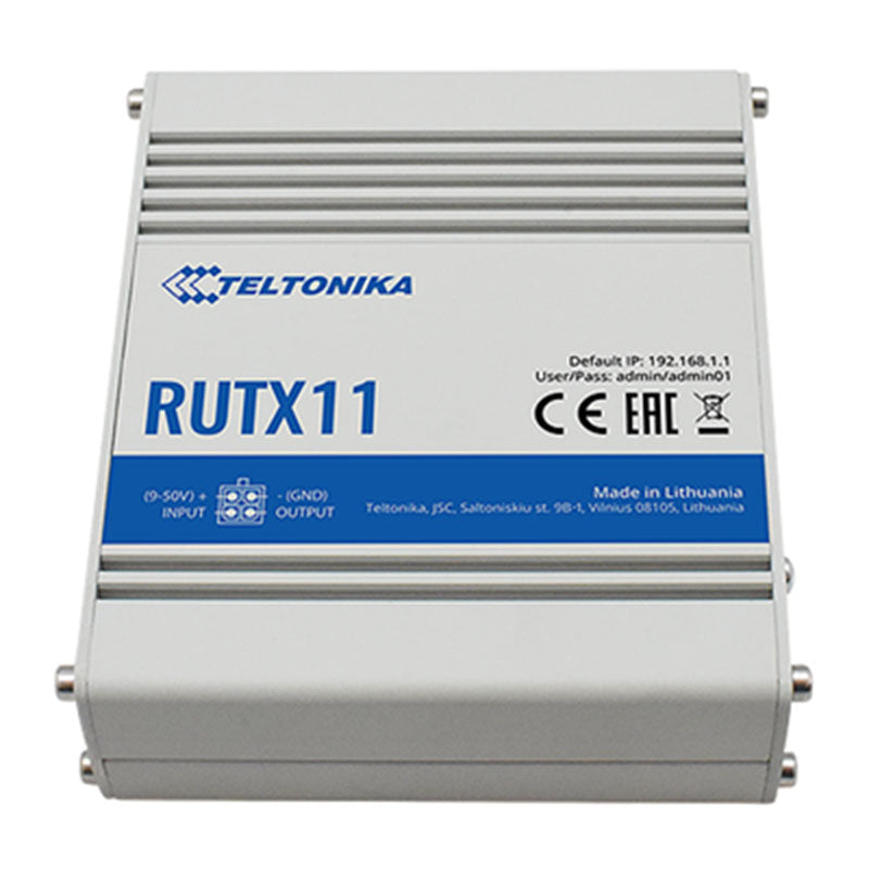 RUTX11000200 Teltonika Dual-SIM Gigabit Cellular Router By Teltonika - Buy Now - AU $635.04 At The Tech Geeks Australia