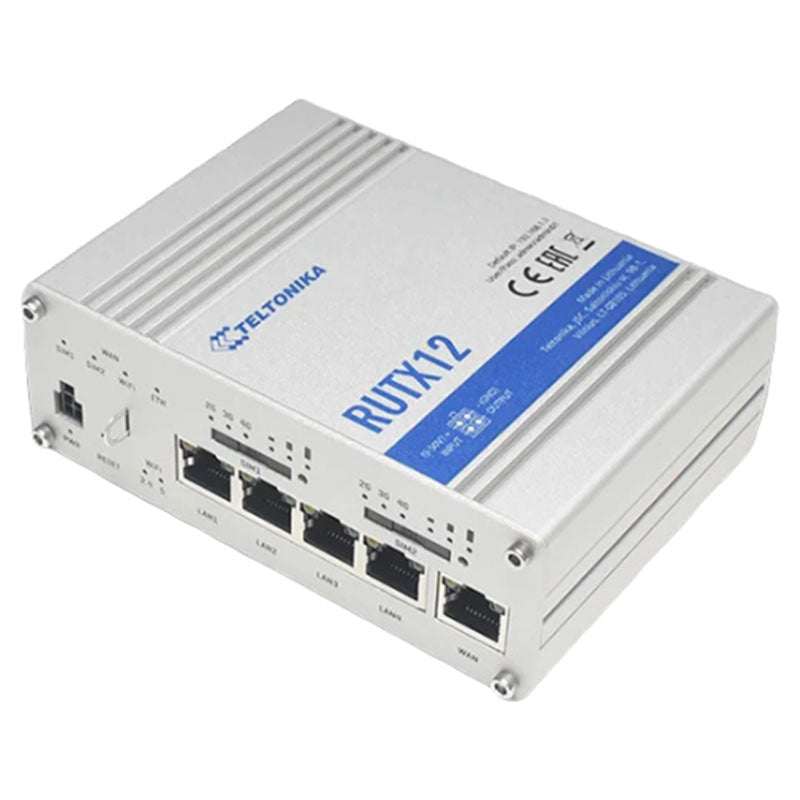 RUTX12 Teltonika Dual LTE CAT6 Industrial Cellular Router By Teltonika - Buy Now - AU $808.64 At The Tech Geeks Australia