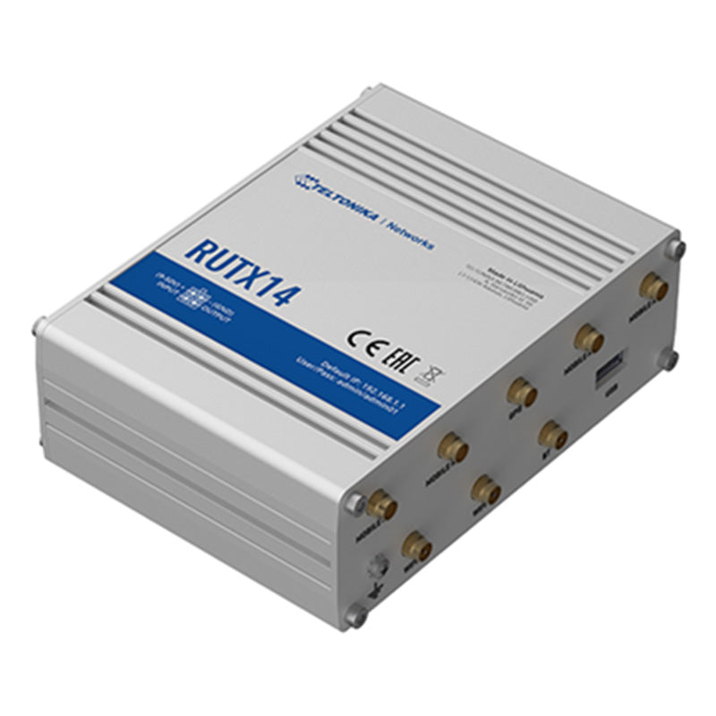 RUTX14000300 Teltonika 4G LTE CAT12 Industrial Cellular Router By Teltonika - Buy Now - AU $752.64 At The Tech Geeks Australia