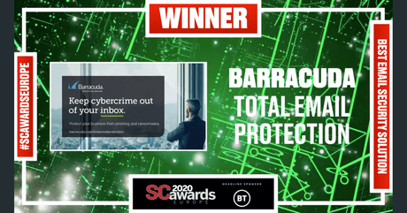 Barracuda wins big for innovative email technology at SC Awards Europe