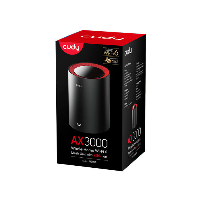 Cudy M3000 AX3000 WiFi 6 Mesh 2.5G Solution (1-Pack) By Cudy - Buy Now - AU $115.73 At The Tech Geeks Australia