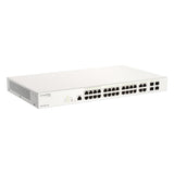 DBS-2000-28P - D-Link 28-Port Gigabit Nuclias Cloud Managed PoE Switch with 28 RJ45 (24 PoE, 193W) and 4 Combo SFP Ports