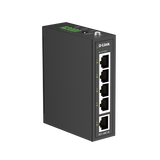 DIS-100E-05 - D-Link 5-Port Industrial Fast Ethernet Unmanaged Switch with 5 10/100BASE-T Ports, DIN Rail Mountable