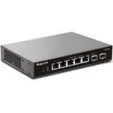 DSQ1070x - DrayTek 7-Port 10GigE/2.5GbE L2+ Managed Switch 5x 2.5 Gigabit Ethernet 2x 10GbE SFP+