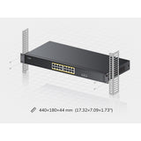 GS1016EPS2 - Cudy 16-Port Gigabit Cloud Easy-Managed PoE+ Switch with 2 SFP