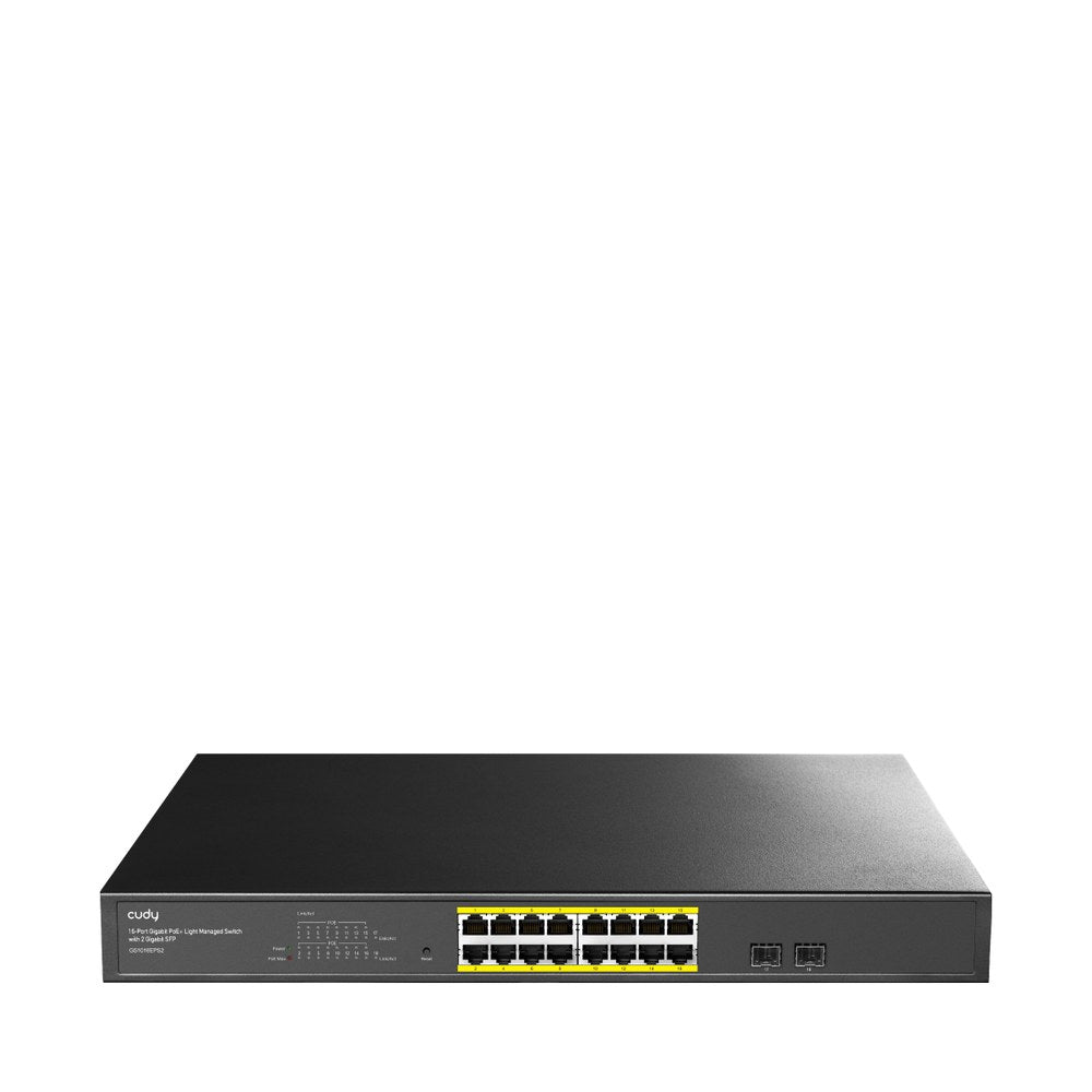 GS1016EPS2 - Cudy 16-Port Gigabit Cloud Easy-Managed PoE+ Switch with 2 SFP