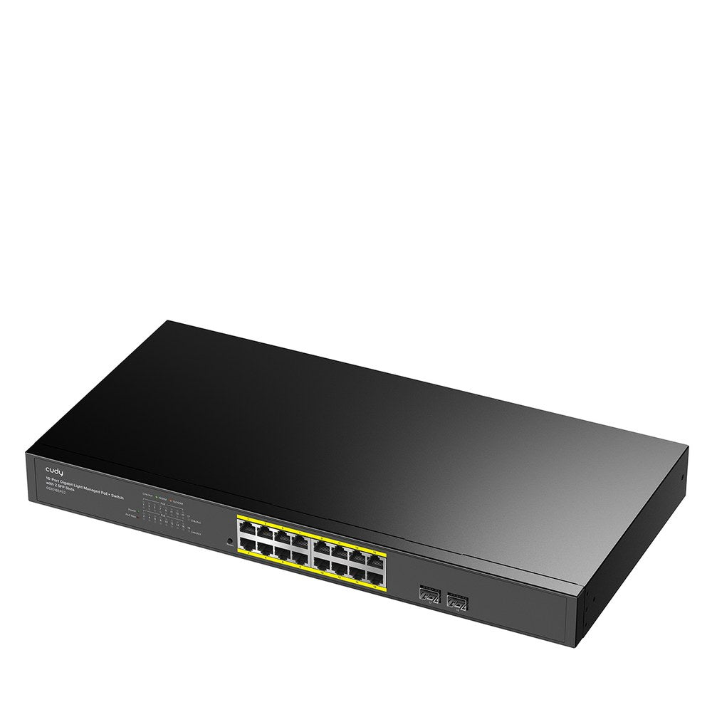 GS1016EPS2 - Cudy 16-Port Gigabit Cloud Easy-Managed PoE+ Switch with 2 SFP