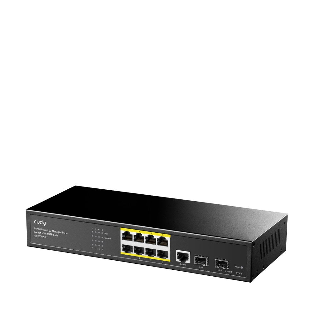 GS2008PS2 - Cudy 8-Port Gigabit Managed PoE+ Switch with 2 SFP