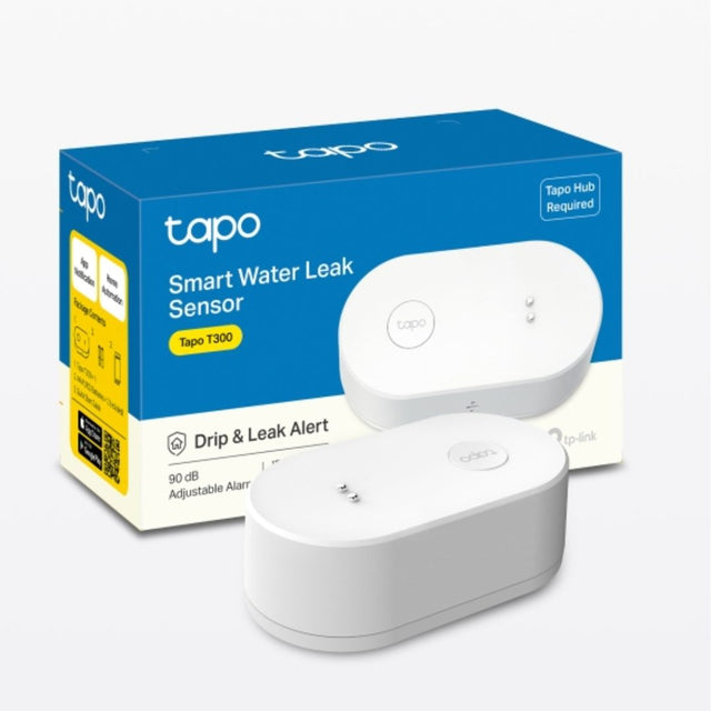 TP-Link Tapo T300 Smart Water Leak Sensor, 90 dB Dripping & Leaking Alarm, IP66 Waterproof, Hub Supported By TP-LINK - Buy Now - AU $36.04 At The Tech Geeks Australia