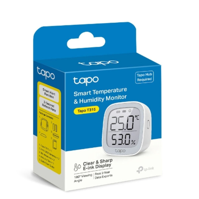 TP-Link Tapo Smart Temperature & Humidity Monitor, Real-Time & Accurate, E-ink Display, Free Data Storage & Visual Graphs, By TP-LINK - Buy Now - AU $54.64 At The Tech Geeks Australia