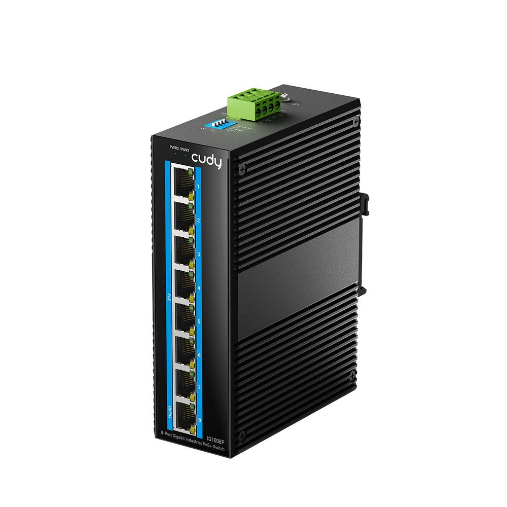 IG1008P - Cudy 8-Port Gigabit Industrial PoE+ Switch