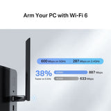 MA60XHB - TP-LINK Mercusys AX900 High Gain Wi-Fi 6 Bluetooth USB Adapter