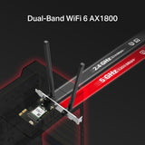 Mercusys AX1800 Wi-Fi 6 Bluetooth 5.4 PCIe Adapter (MA70XE)