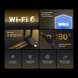 MA72XH - TP-LINK Mercusys AX1800 High-Gain Wireless Dual-Band USB Adapter